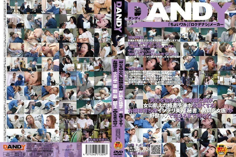 DANDY-227 "Her defenseless breasts, ignorant of the male mind, make the woman-hungry dick hard! How long will it take for this intelligent beauty (secretary/teacher/female doctor) raised as a lady to writhe in agony from a wild kiss?" VOL.1