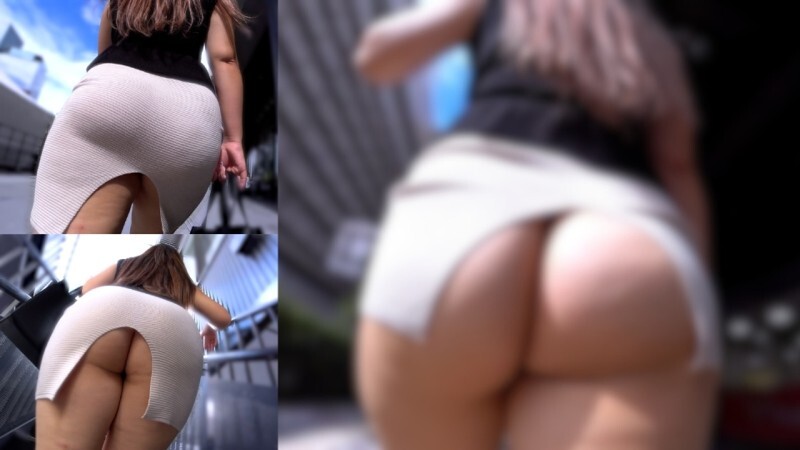 FC2-PPV-4821051 [Part 1] [Slit collapses] The tight skirt is lifted up too much, revealing her bare ass!