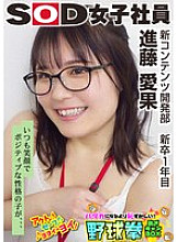 SHYN-207 A girl who is always smiling and has a positive personality… SOD female employee, stripping off more embarrassing than being naked, BOX baseball-ken, new content development department, first year new graduate, Shindo Aika