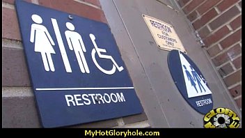 Ebony Hottie Milking Cocks In The Gloryhole 29 - black, sucking, interracial, blow, blowjob, blowing