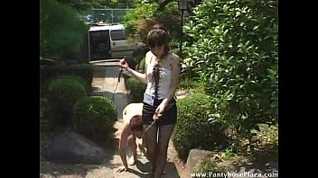 Mistress Turns Her Naked Slave Into A Naked Dog