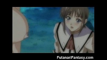 ⁣Futanari Toon Cums On Teen!