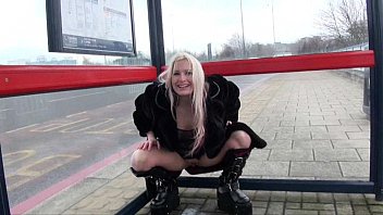 ⁣Delightful Uk Pornstar Kaz B Pissing In Public