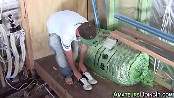 Amateur Tug Toy And Cum