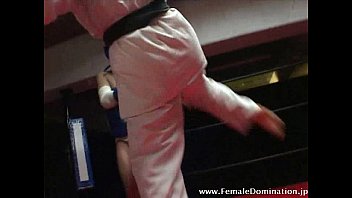 ⁣Pathetic Slave Is In Full Gear As A Strong Mistress Beats Him Up