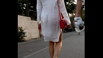 ⁣Woman In Almost Transparent Dress