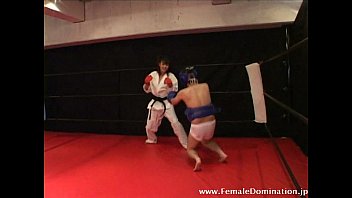 ⁣Mistress Is Serious In Beating Up A Slave In A Sparring Match