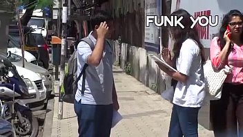 ⁣Girl Asking For Dick Size From Strangers! Funk You (prank In India)