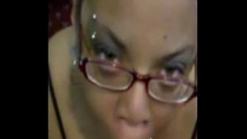 ⁣Ebony Amateur Sloppy Blowjob With Cumshot On Face