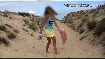 ⁣Nudist Teen At Beach