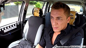 ⁣Czech Blonde Rides Taxi Driver In The Backseat