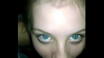 ⁣Blonde With Blue Eyes Sucks Cock