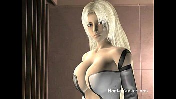 Blonde Anime Secretary Sucking Cock