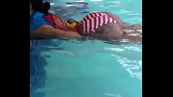 Cherokeedass In The Pool Dancing Bachata