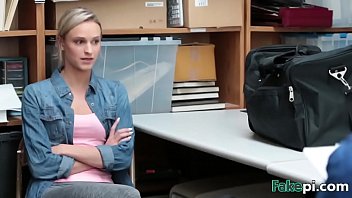 Blonde Shoplifter Sucking Doggy Style Big Cock