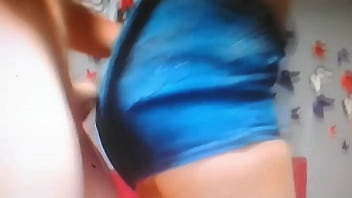 Latina Jean Skirt Perreo Grinding Dance