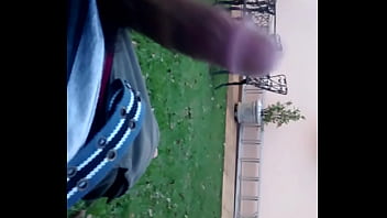 Jerking Off At The Backyard (punheta No Quintal)