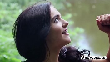 Unusual Looker Gets Cumshot On Her Face Sucking All The Ejaculate