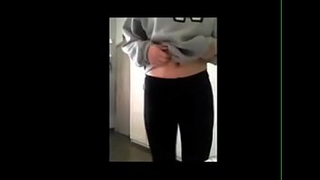 Young Blonde Teen With Amazing Body Bates With Her Deo Spray