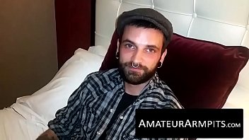 Big Dicked Hairy Dude Loves Jerking Off His Rock Hard Prick