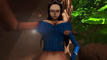 Nami Sucking Robin’ Dick Part 3