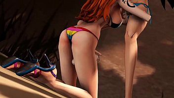 Nami Sucking Robin’ Dick Part 1