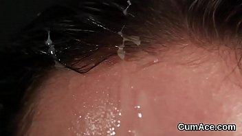 Wicked Bombshell Gets Jizz Shot On Her Face Gulping All The Jizm
