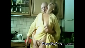 Old Couple Having Fun In Cithen