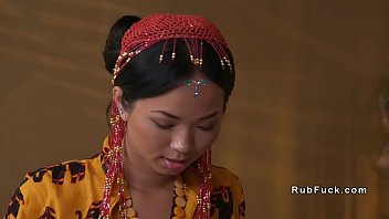 Thai Masseuse Gives Footjob