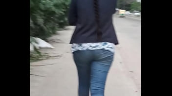 Bangalore Teen Girl On Street Swaying Sexy Ass