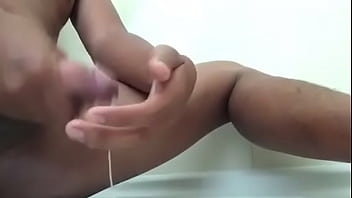 Half Filipino Rubbing Jizz On Cock