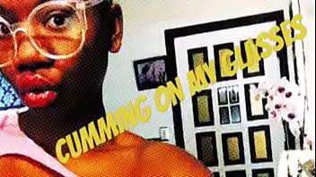 Busty And Curvy Ebony Pornstar Jessica Grabbit Gets Cum On Her Glasses