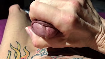 Jerking Off In My Bed With My Big Fat Cock