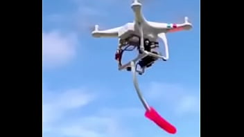 Latina Get Drone Dildo In Pussy