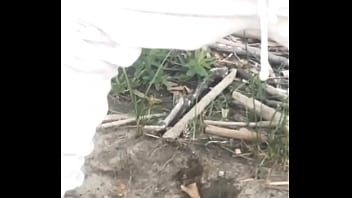 Watching Her Pee Outside