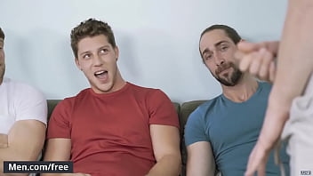 (colby Keller, Jacob Peterson, Paul Canon, Roman Cage, Trevor Long) – My Whore Of A Roommate – Jizz Orgy – Trailer Preview – Men.com