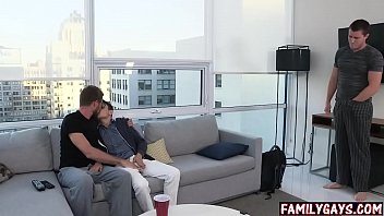 Stepdad Fucks Stepsons After School – Bareback Gay Anal Sex