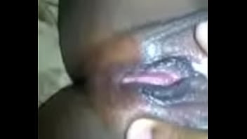 Ebony Babe Plays With Her Wet Pussy