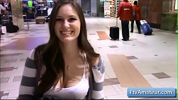 Hot Brunette Big Tit Teen Summer Flash Her Natural Big Boobs In Public