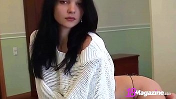 Smoking Hot Brunette Katie Fey Teases In Sweater _ Thong!