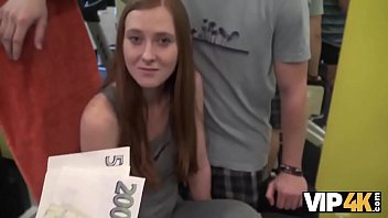 Vip4k. Magnificent Young Girl Loves Just Sports, Money, And Sex