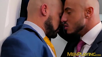 Bearded Stud Bends Over And Takes Dick In His Tight Hole