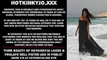Pure Beauty Of Hotkinkyjo Loose _ Prolapse Well Fisted Ass In Public