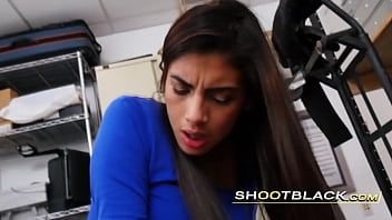 Hot Brunette Teen Rides A Massive Cock