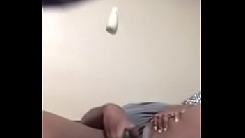 Fat Bitch Fucks Cucumber Part 2