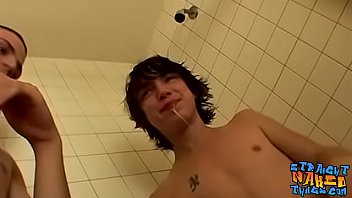 Large Cock Of Emo Twink Gets Pulled On In The Shower Hard
