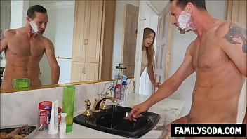Stepdad Pounds Stepdaughter While Stepmom Is Taking A Shower