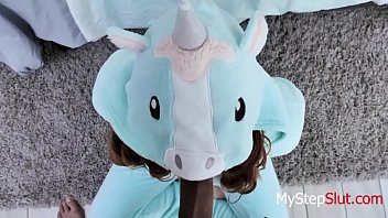 Teen Brunette Step Daughter Takes ‘ Cock- Stephie Starr