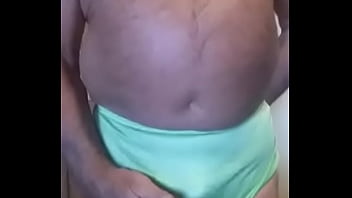 Chubby Sissy Cums In His Panty