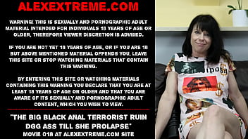 The Big Black Anal Terrorist Ruin Dirtygardengirl Ass Till She Prolapse